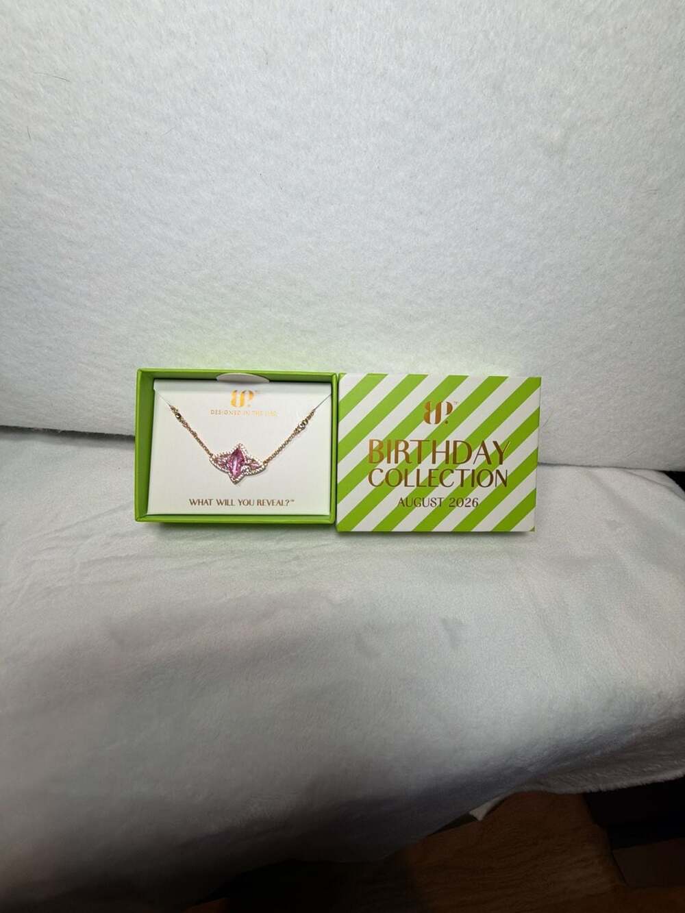 BP Front Page Famous Pink Spinel Rose Gold Necklace August Birthstone